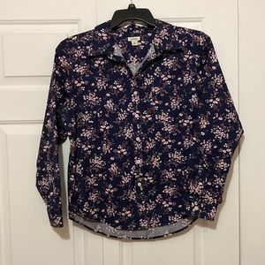 Womens LL Bean stretch Blouse